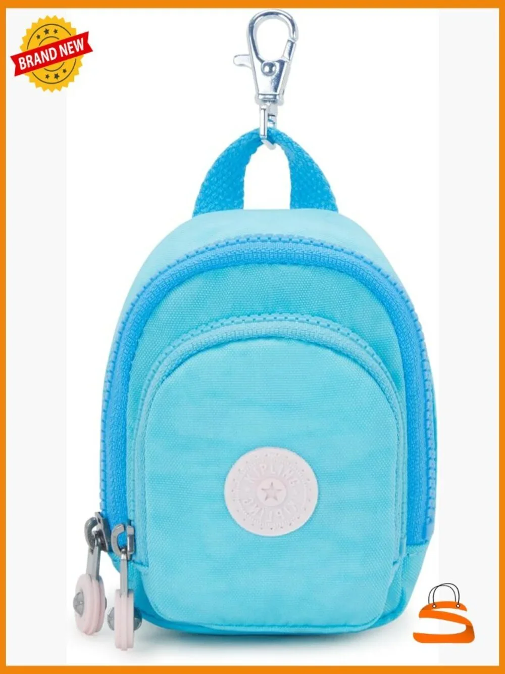 Mini Backpack Nylon Lightweight Daypack 2 Pockets Adjustable Straps